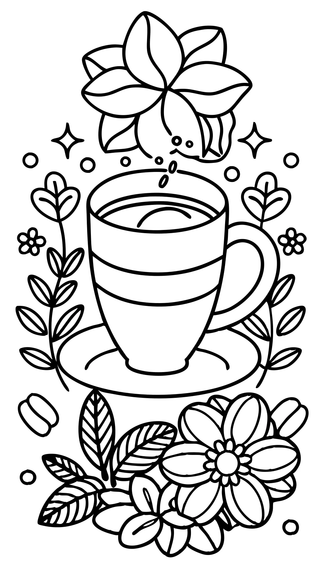 coloriages de café